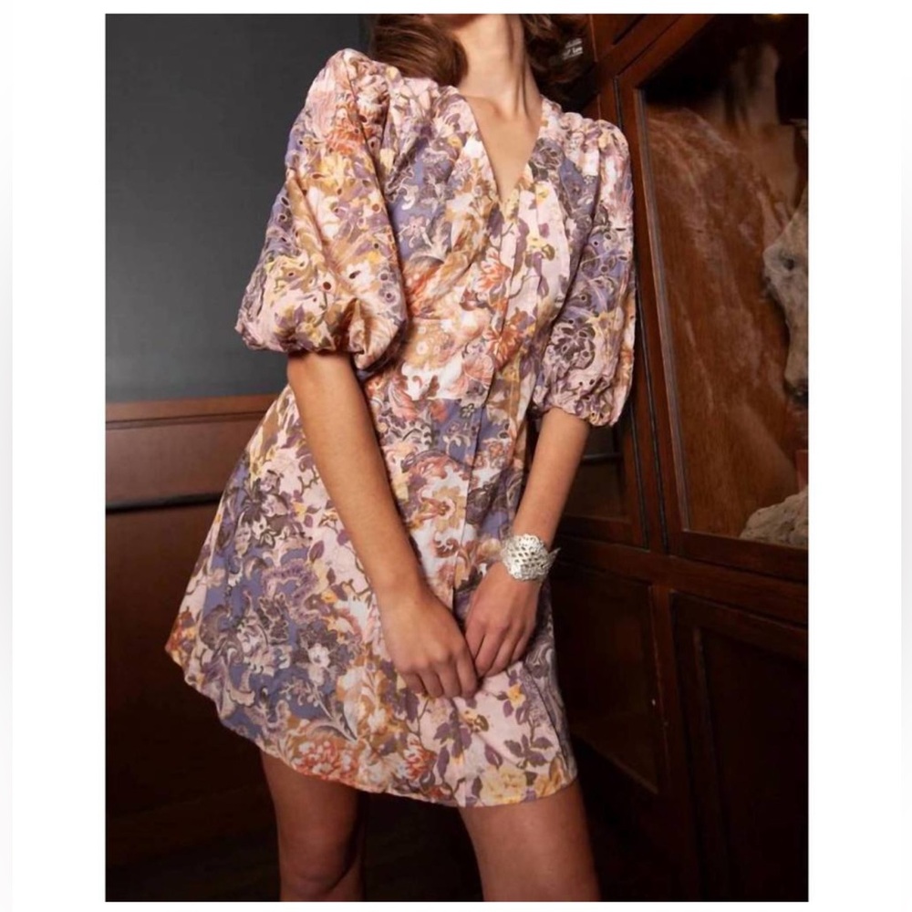 NEW Anna Cate Marie Dress in August Bloom Pink Floral Size Small